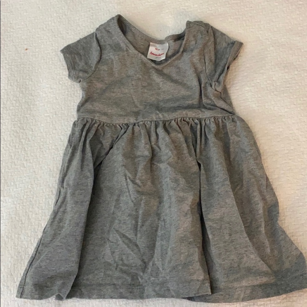 Grey knit dress